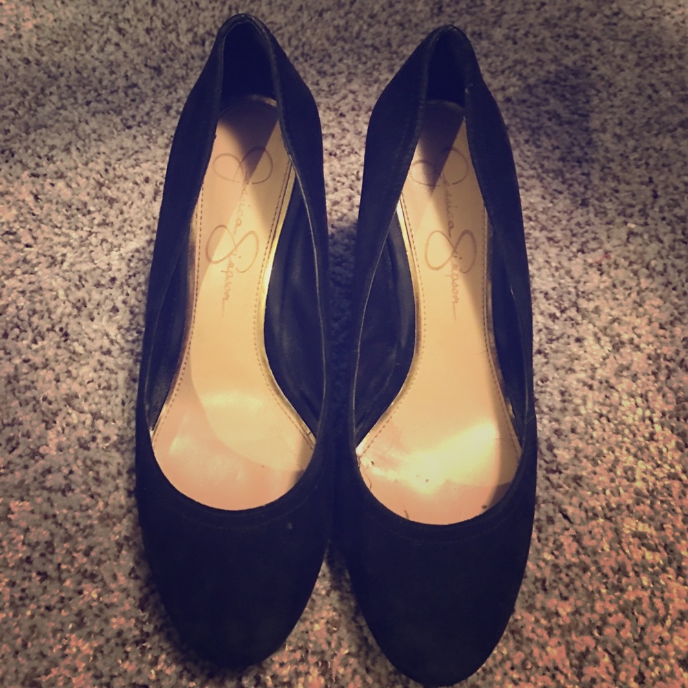 Jessica Simpson wedged heels