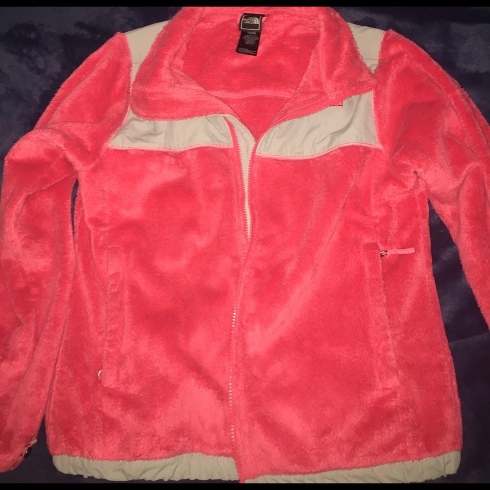 Pink north face jacket