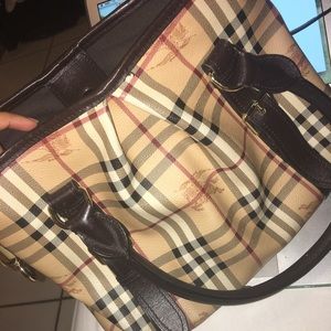Burberry cross body bag and wallet.