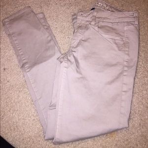 Khaki skinny jeans