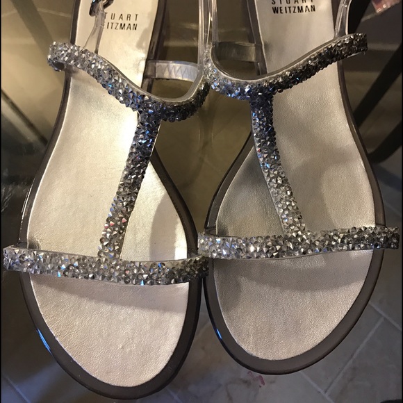 Stuart Weitzman Sandles Teezer Clear Jelly- NEW - Picture 2 of 8