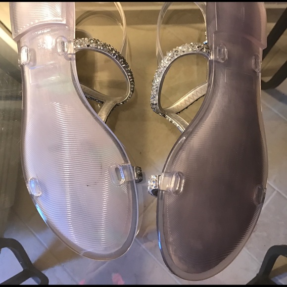 Stuart Weitzman Sandles Teezer Clear Jelly- NEW - Picture 3 of 8