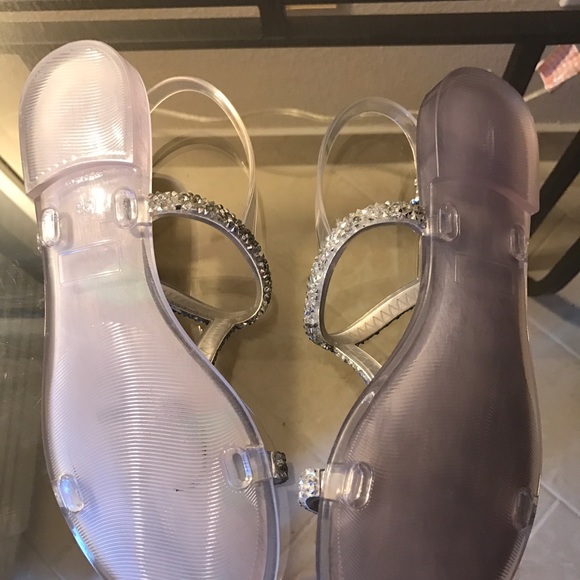 Stuart Weitzman Sandles Teezer Clear Jelly- NEW - Picture 4 of 8