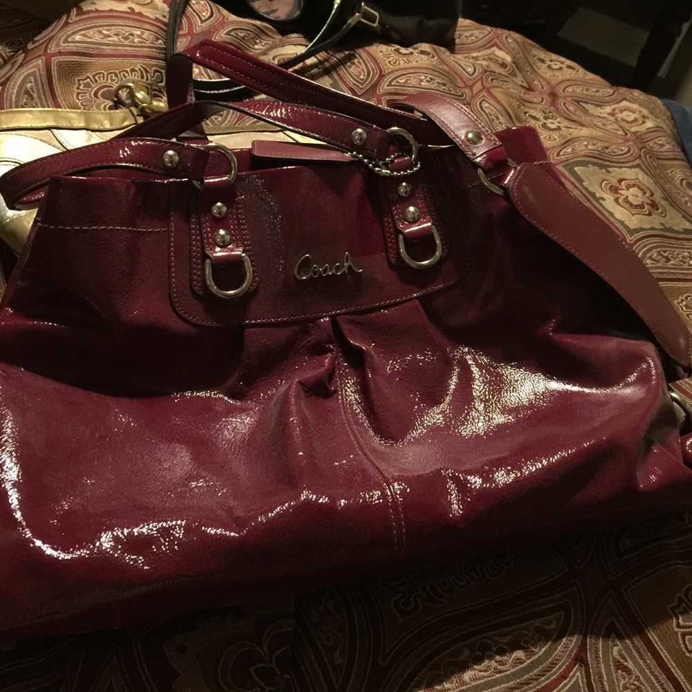 Large authentic coach purse