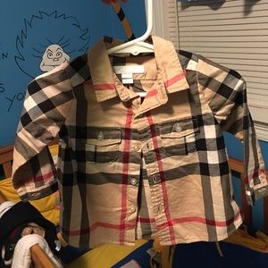 Authentic Burberry plaid shirt