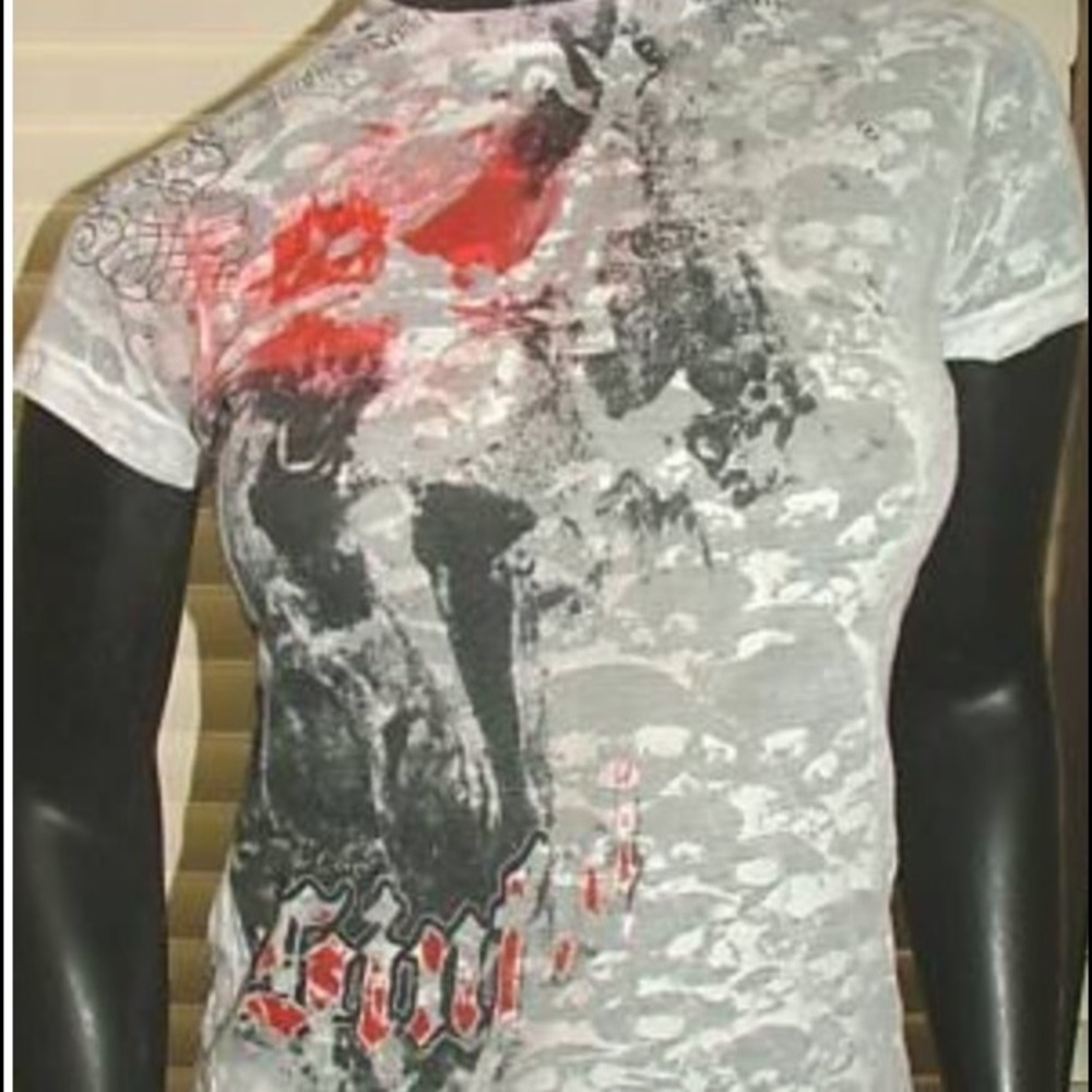 Sinful Skull Burnout T-shirt