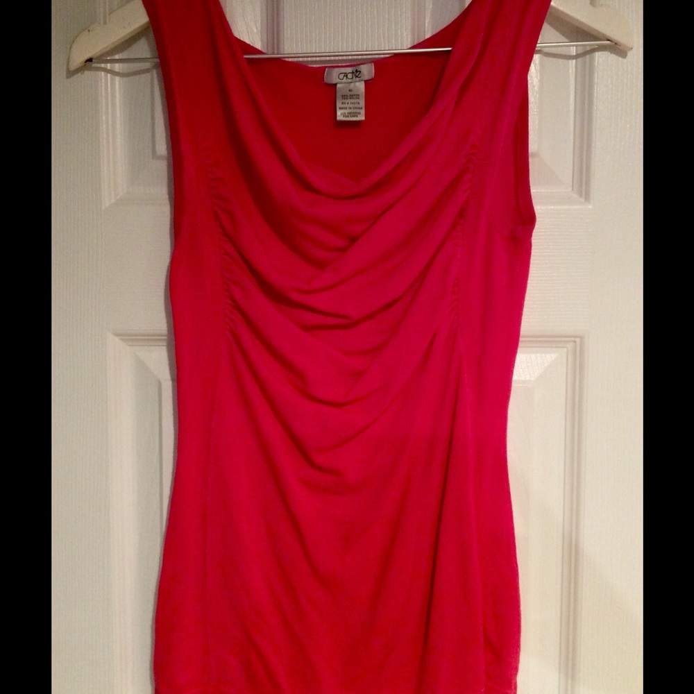Bright Pink Sweater Tank
