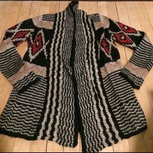 ***donating tomorrow *****Tribal cardigan
