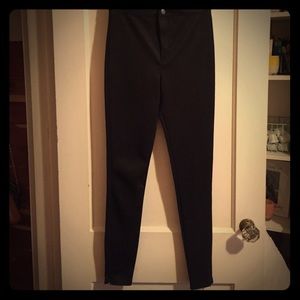 Black tuxedo leggings