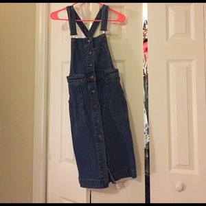 Denim BDG midi overall dress