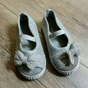 Grey sparkle shoes
