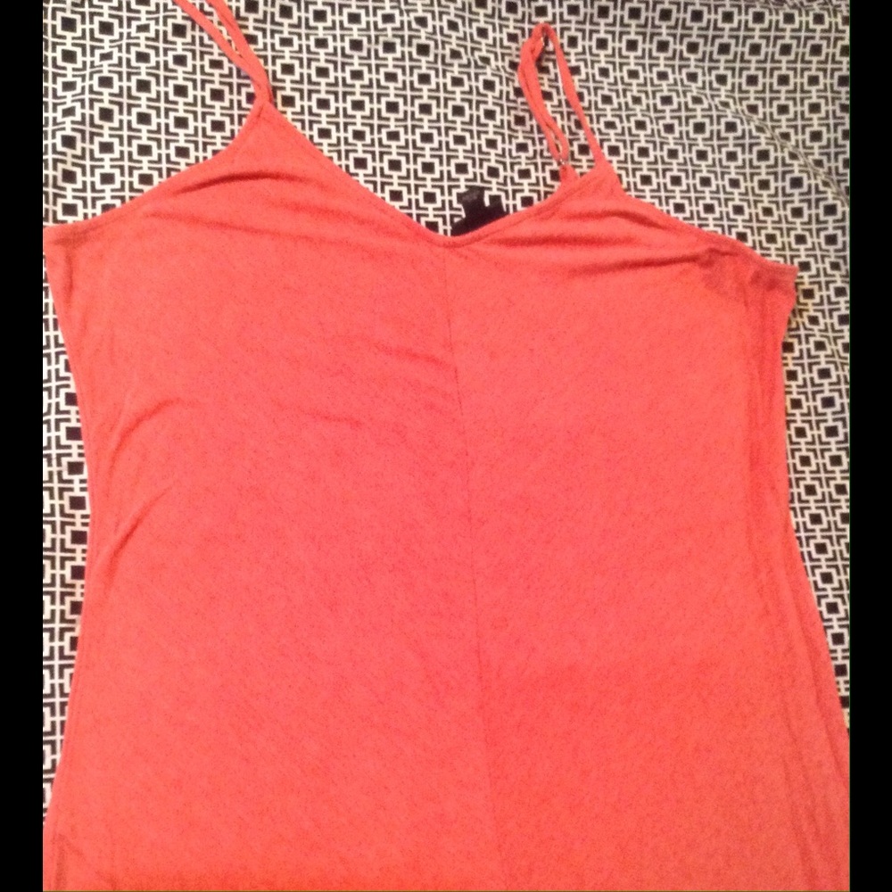 Mossimo Peach Spaghetti Strap Maxi Dress