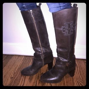 Tory Burch Dark Brown Mid-heel Boots