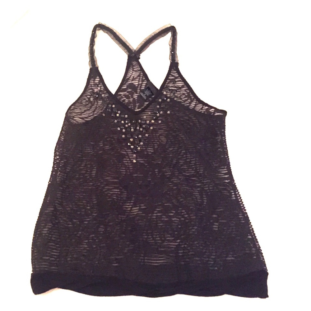 Black tank top