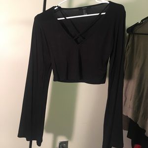 NWOT-Long Sleeve Crop Top