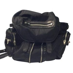Mini Marti In Leather and Nylon Backpack