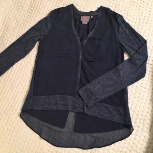 FINAL SALE! Anthropologie Blouse blue & turquoise