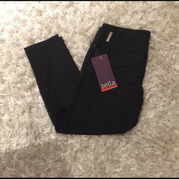 🔥Last One🔥NWT Zella black crop mesh legging - Picture 2 of 7
