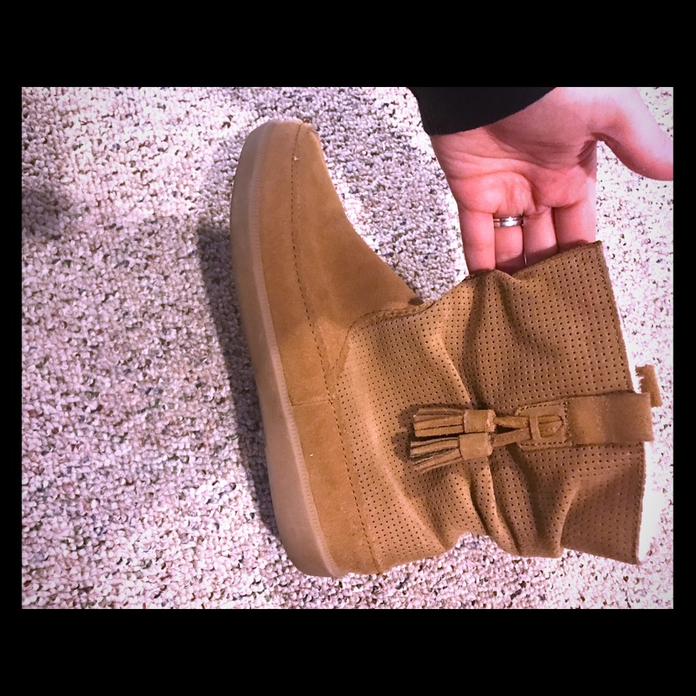 Suede booties