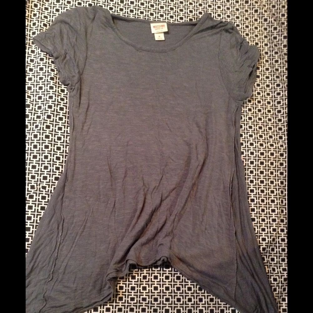 Mossimo Gray Long Tunic T-shirt