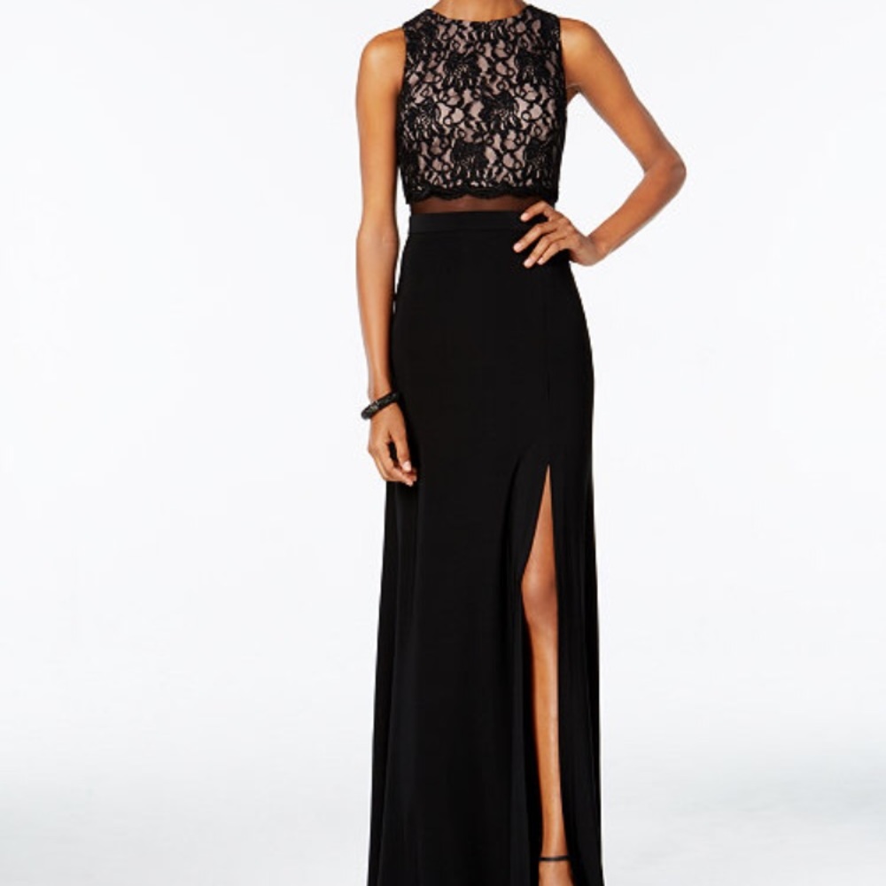 Slit Evening Dress