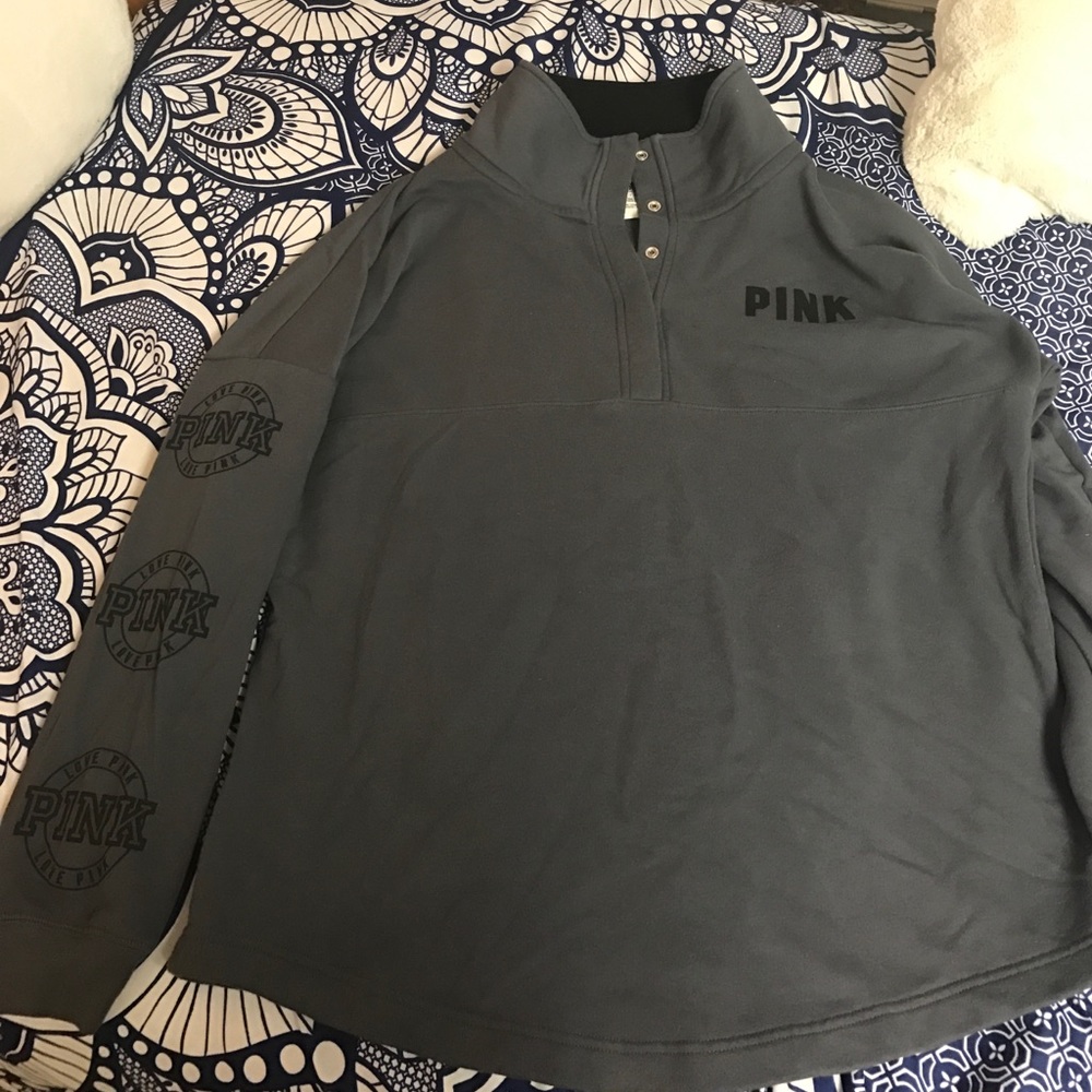 Pink by Victoria's Secret snap up pullover !