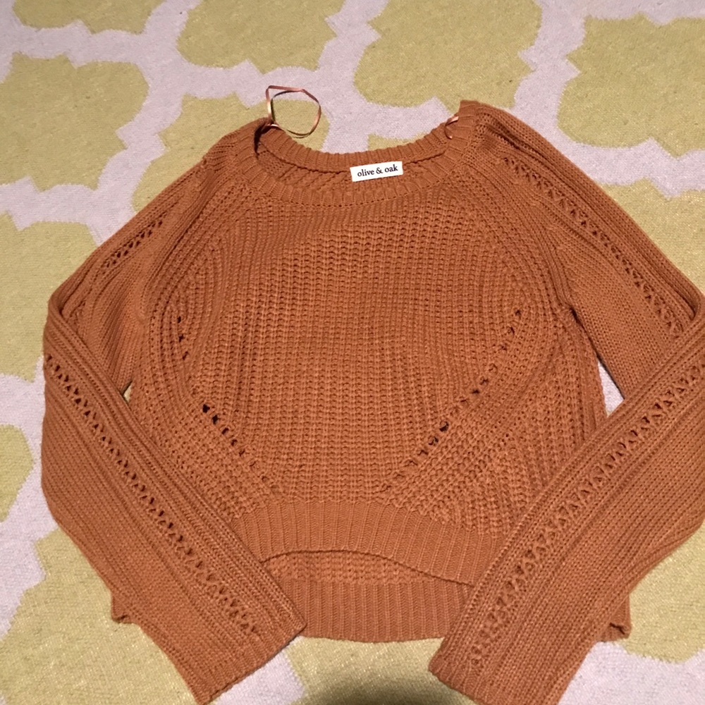 Burnt orange sweater