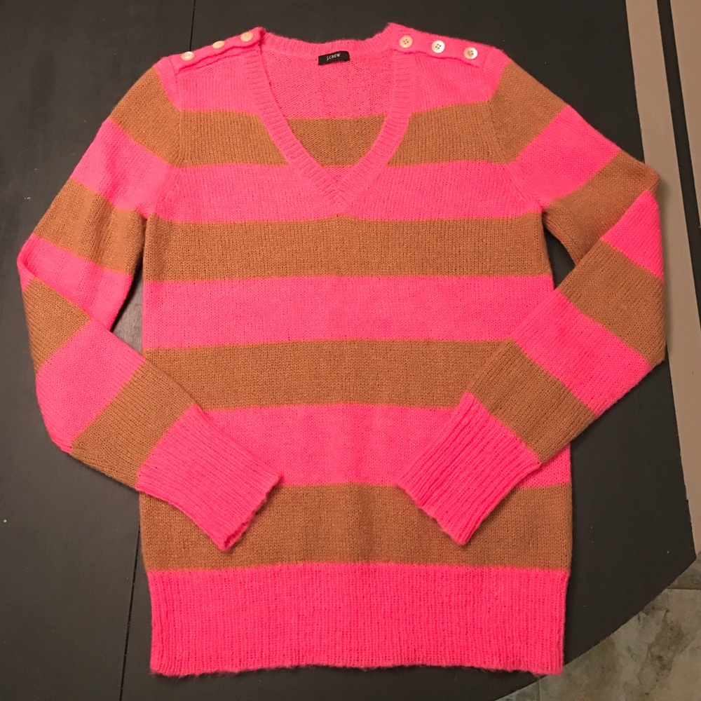 Striped JCrew sweater