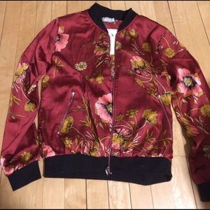 Floral bomber jacket, NWT