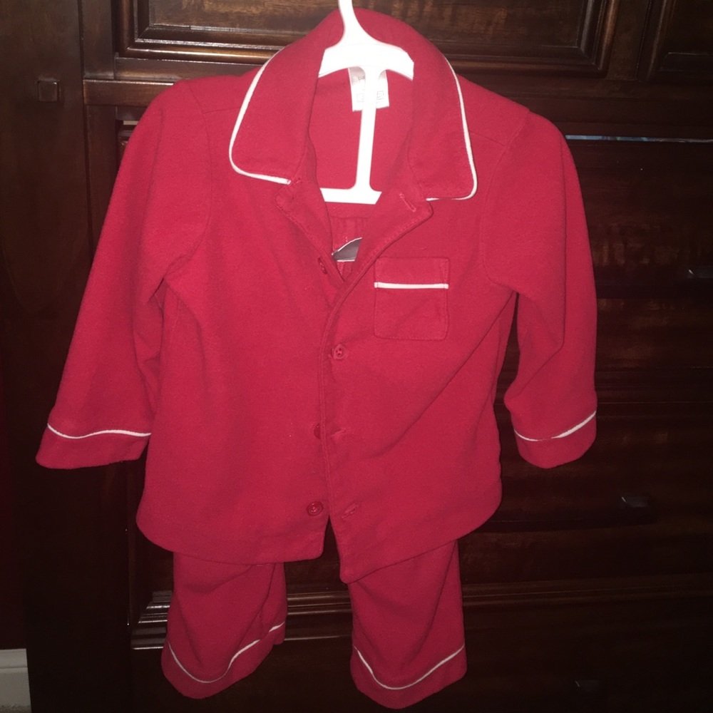 Baby Gap Boys Red Pajama Set