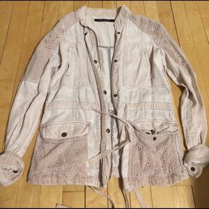 Max jeans pink military jacket