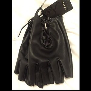 Faux Leather Gloves