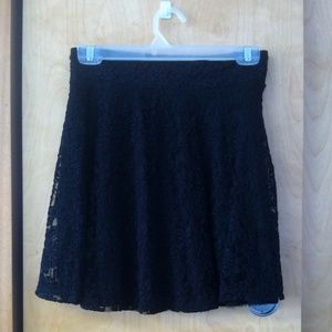 NWOT Cute Black Lace Skirt