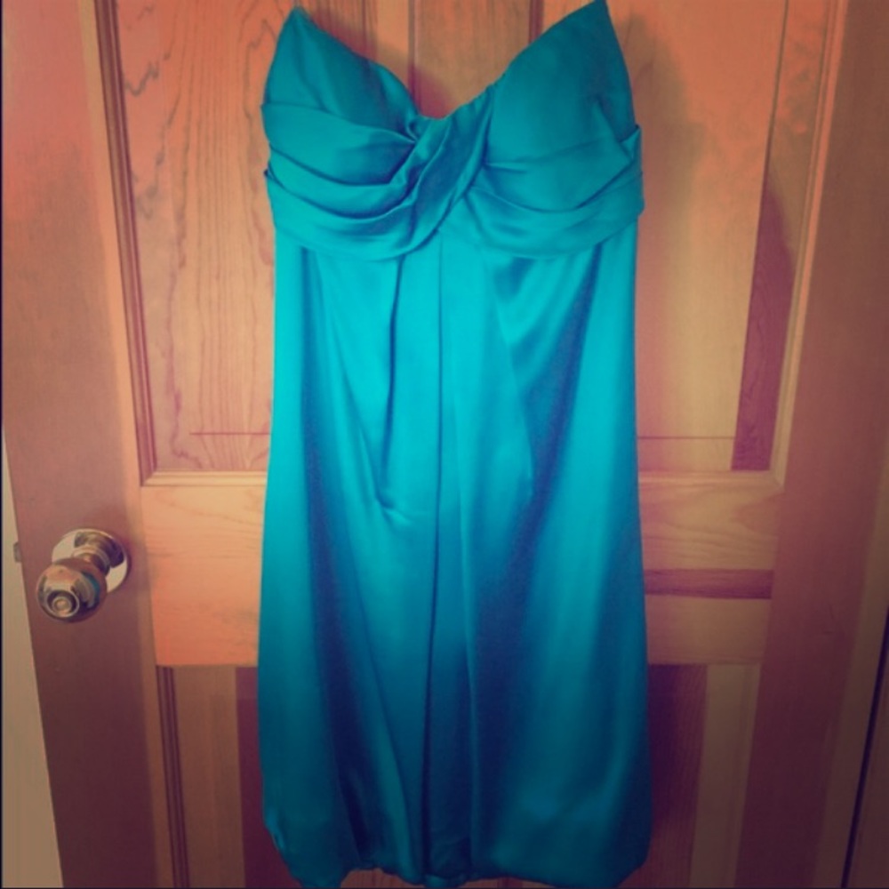 Beautiful blue 100% silk dress