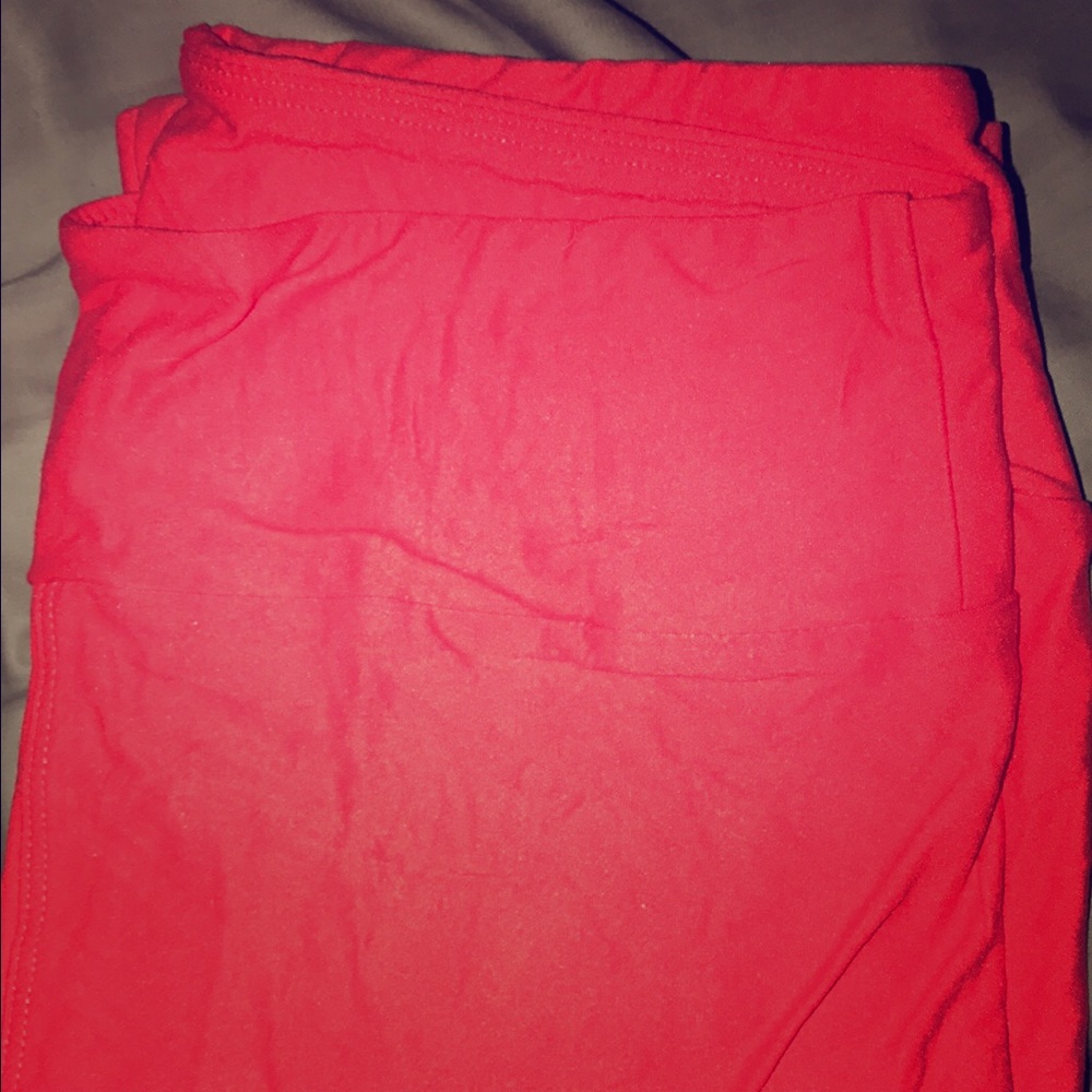 Lularoe solid coral leggings