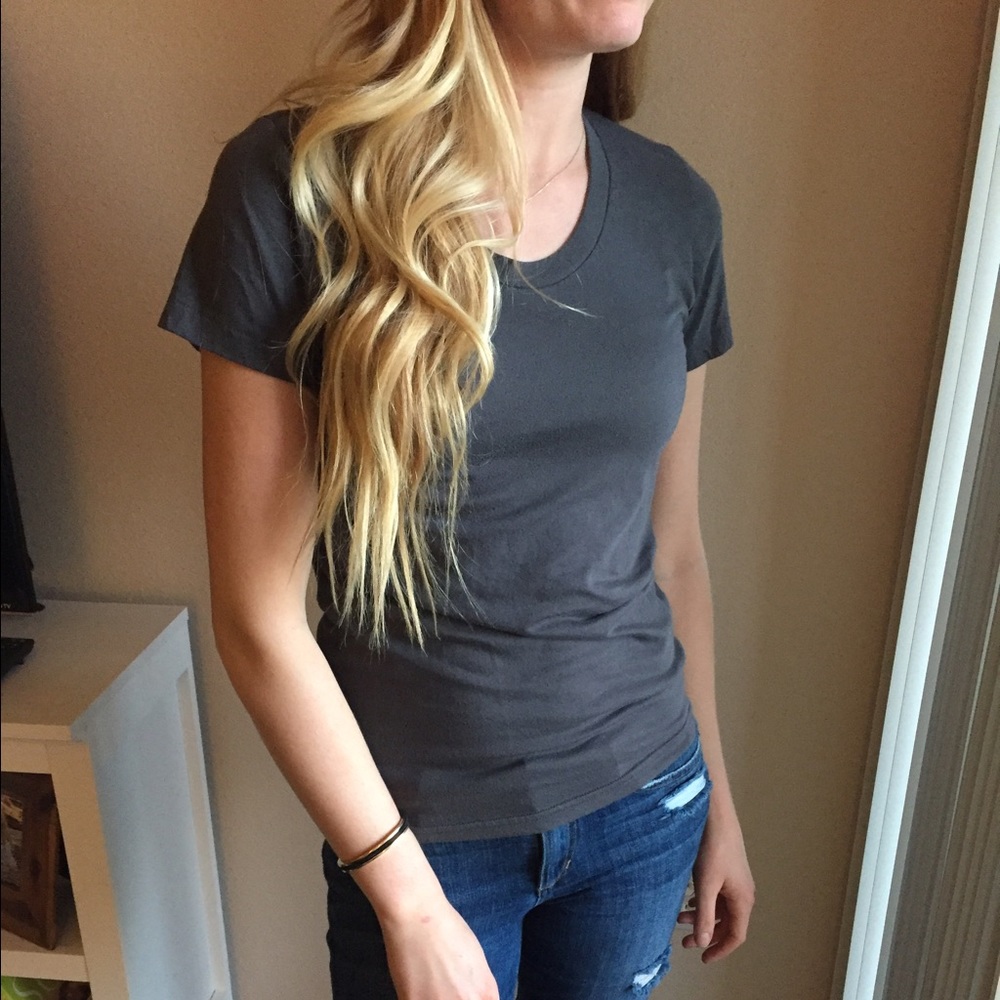 American Apparel short sleeve Grey tee size L