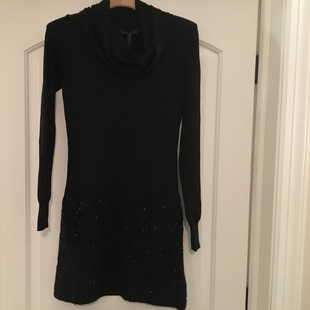 BCBG Cowl Neck Sweater Dress