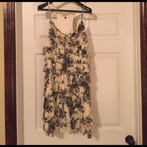 Lacey ruffled mini dress