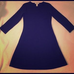 Size small navy blue quarter sleeve dress