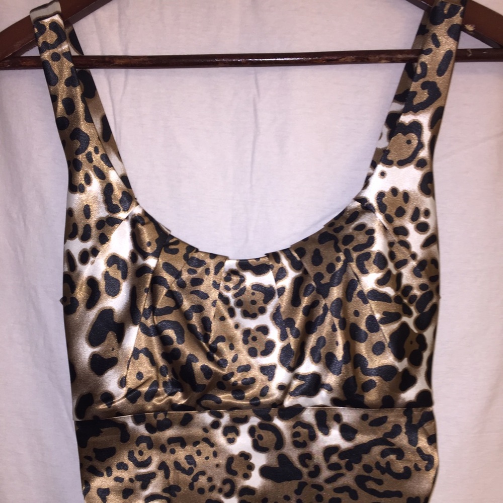 Designer Leopard Print Dress Size 8