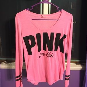VSPINK -hot pink long sleeve