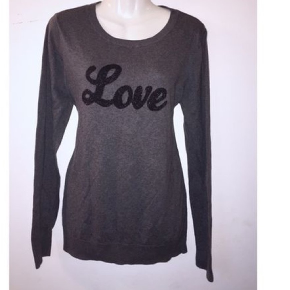 Old Navy Love Grey Sweater