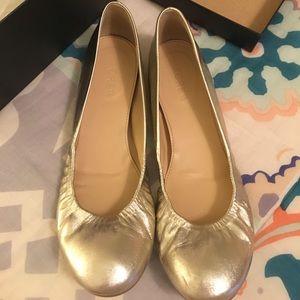 Cece metallic ballet flats