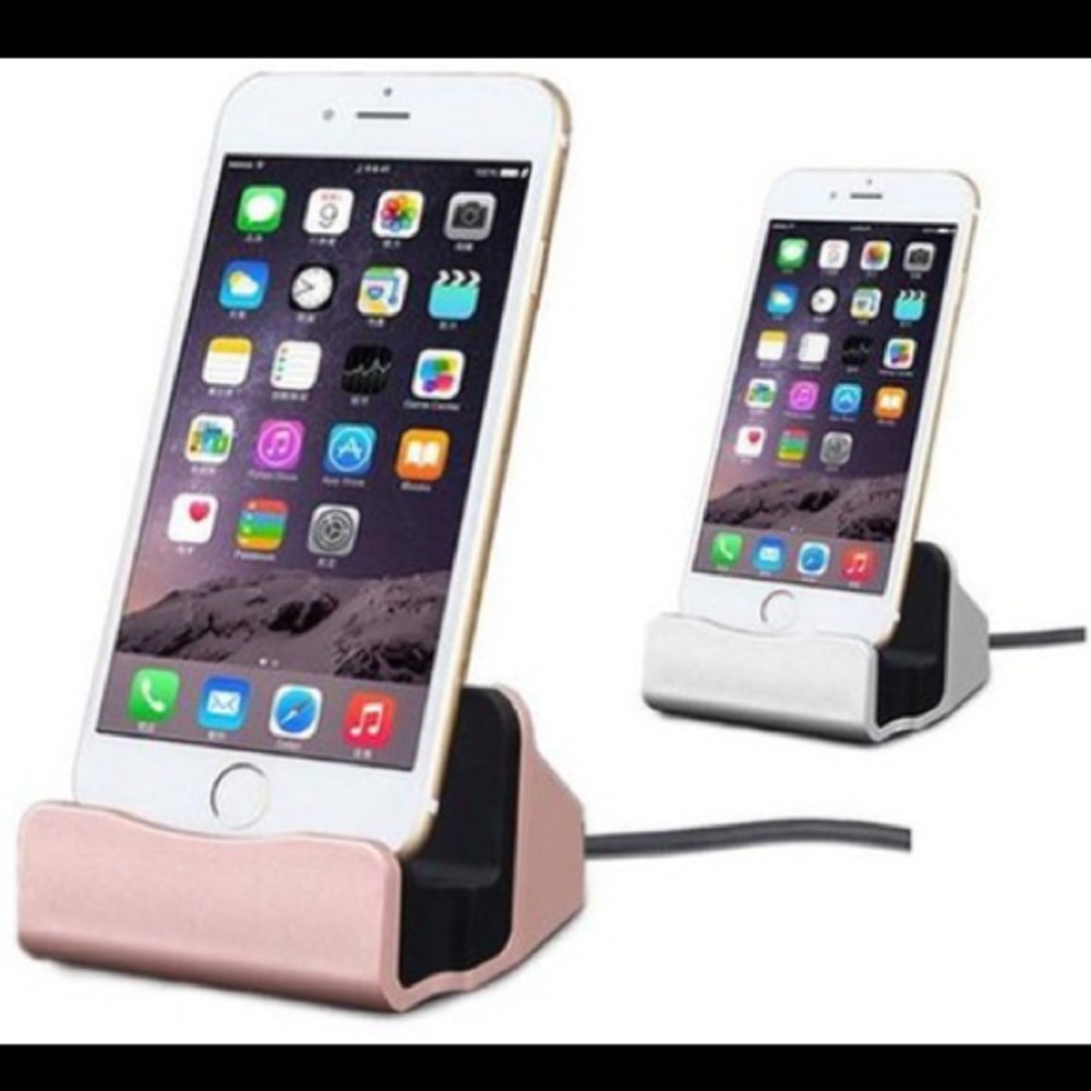 iPhone charging dock station.