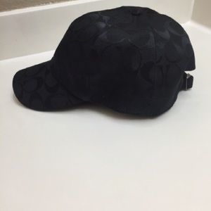 Coach black baseball hat
