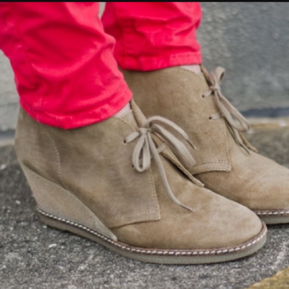 J crew mcCalister wedge booties size 7