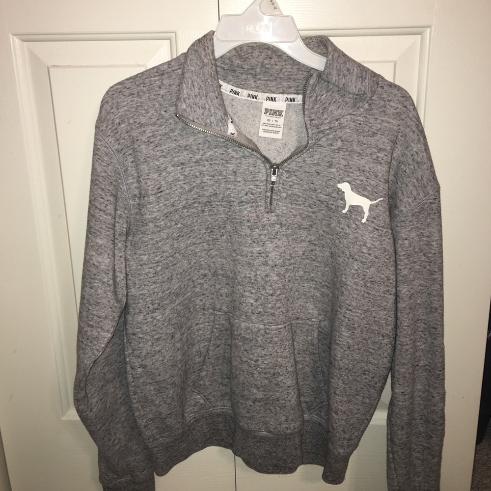 Pink quarter zip