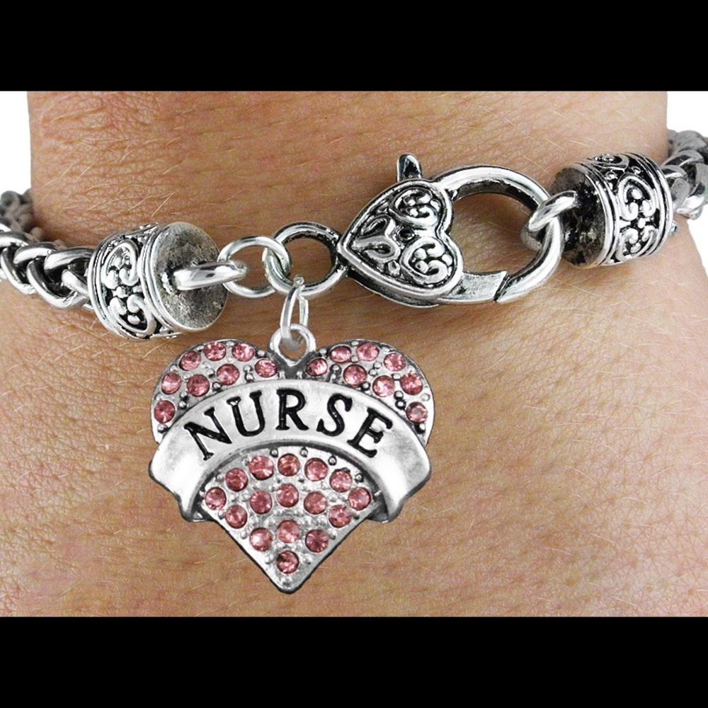 Gorgeous Charm Bracelet with Nurse on Charm