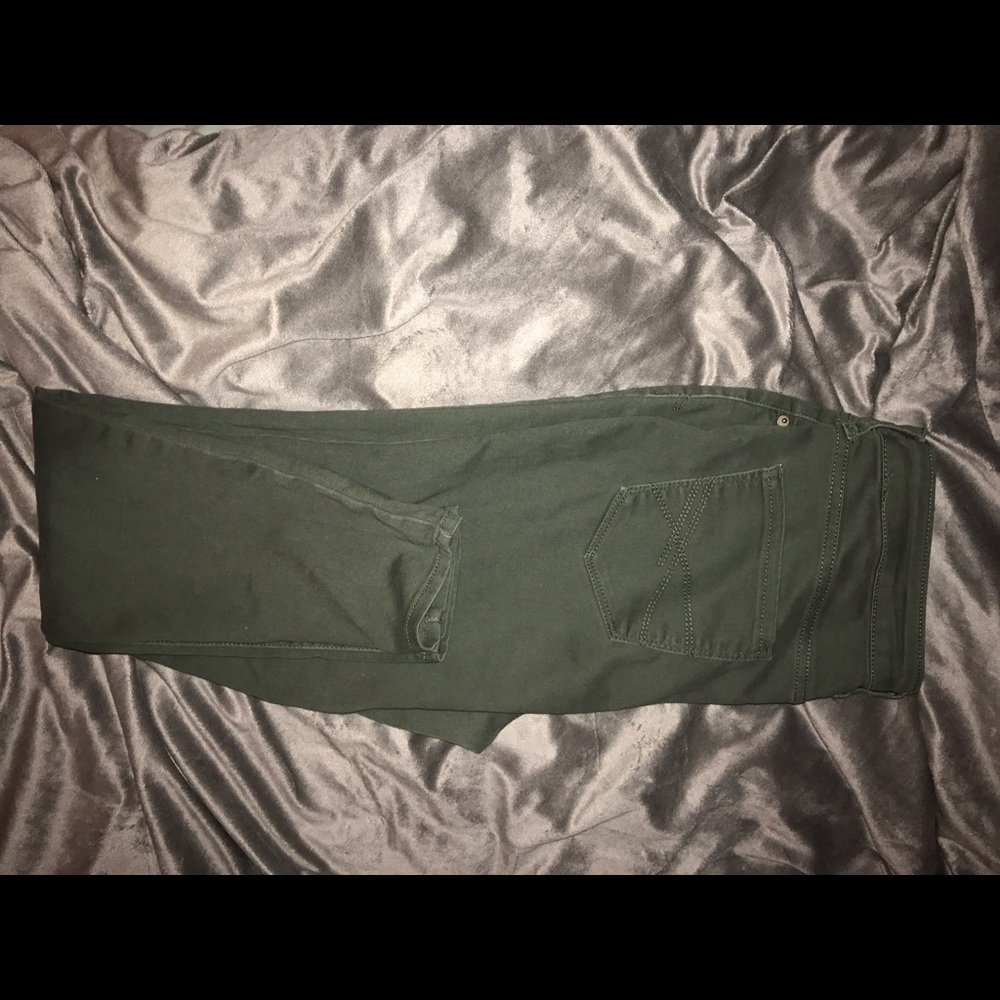 High waisted colored jeggings