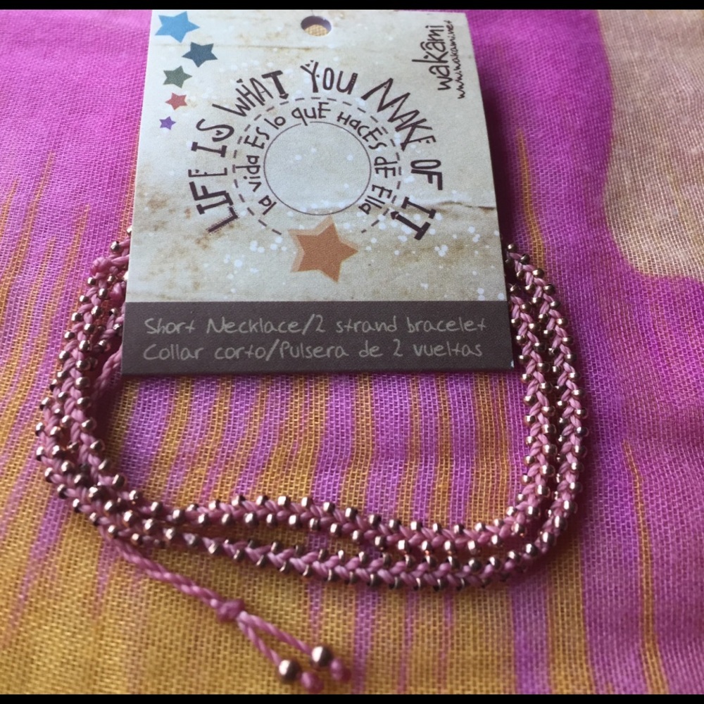 Wakami wrap bracelet or choker necklace NWT